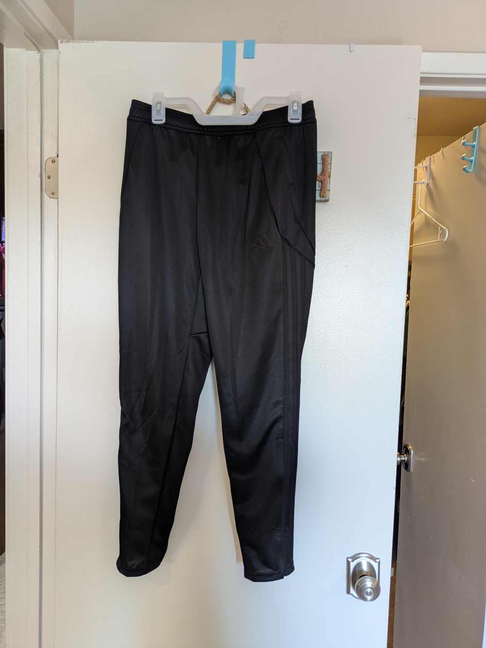 adidas Black Athletic Joggers with Subtle Logo Activewear